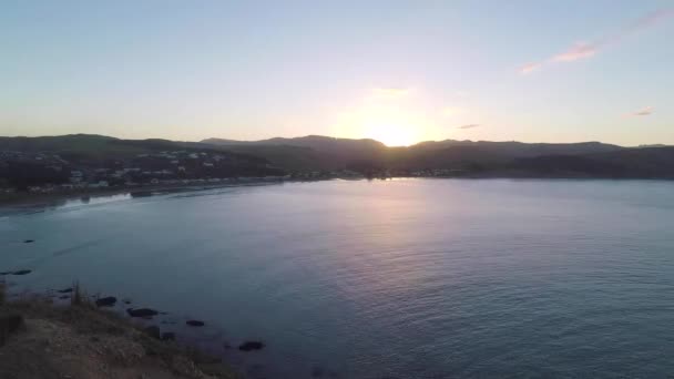 Time Lapse Sun Set New Zealand Castle Point — Video Stock