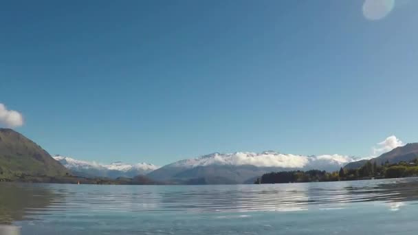 Lago Wanaka Paddle Embarque — Vídeo de Stock