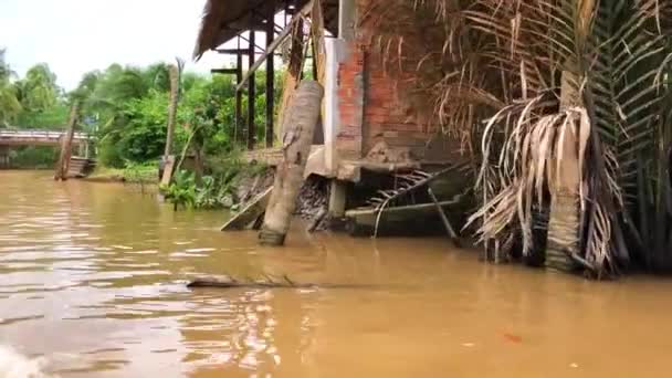 Mekong Delta Bote — Vídeo de stock