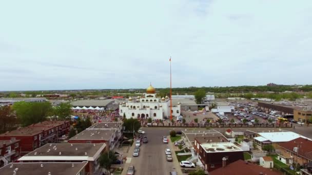 シーク教寺院の空中撮影 — ストック動画