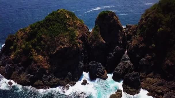 Indonesia Lombok Vuela Sobre Isla — Vídeo de stock