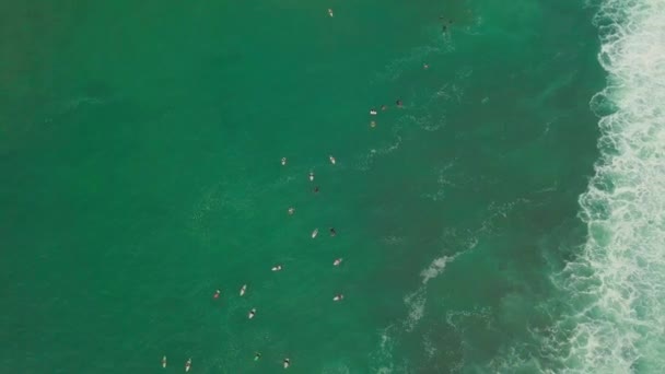 Μπαλί Surfers Aerial Πλάνα — Αρχείο Βίντεο