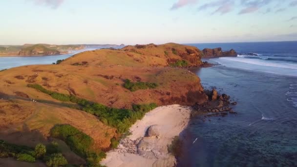 Západ Slunce Ostrově Lombok Indonésie — Stock video