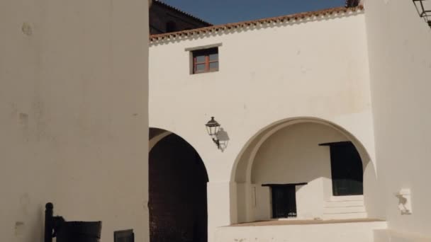 Oud Smal Straatbeeld Castillo Castellar Frontera Spanje — Stockvideo