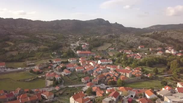 Village Castro Laboreiro Portugal Elderly Castle Ruins Medieval Age River — Stock video