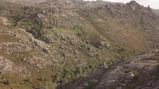 Mountains Village Castro Laboreiro Portugal Elderly Castle Ruins Medieval Age — Stock video