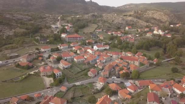 Village Castro Laboreiro Portugal Elderly Castle Ruins Medieval Age River — Stock video