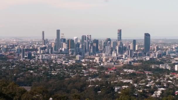 Brisbane Cbd Uitzicht Het Panorama Australië Queensland — Stockvideo