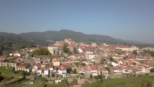 Aerial Lanscape Tui Spain City Which Has Been Declared Historic — ストック動画