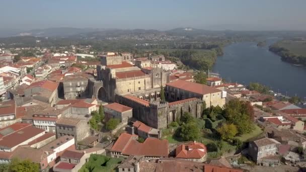 Aerial Lanscape Tui Spain City Which Has Been Declared Historic — Video