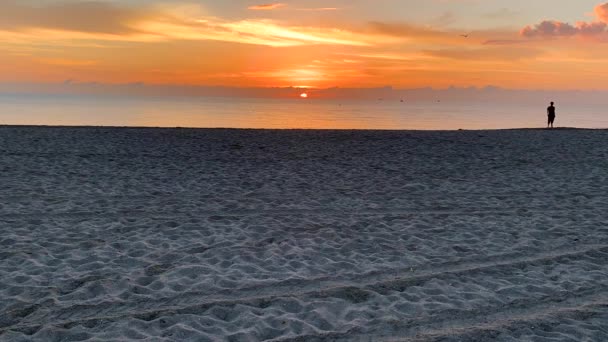 Timelapse Wschodu Słońca South Beach Miami Beach Floryda — Wideo stockowe