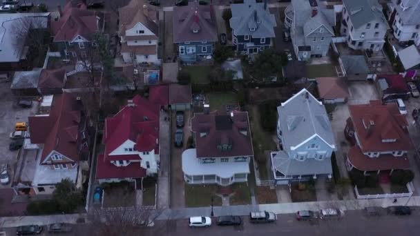 Drone Flyover Large Detached Houses Ditmas Park Neighborhood Brooklyn Right — Wideo stockowe