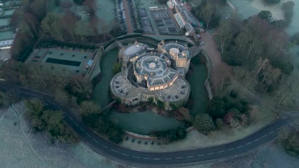 Veduta Aerea Walmer Castle Kent Inghilterra Topdown Drone Vista Del — Video Stock