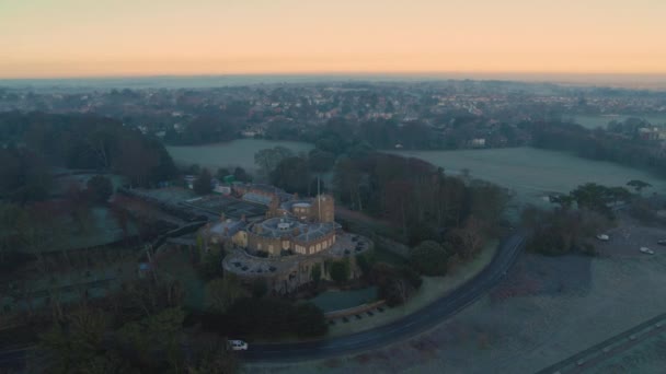 Veduta Aerea Walmer Castle Kent Inghilterra Poi Del Castello Con — Video Stock