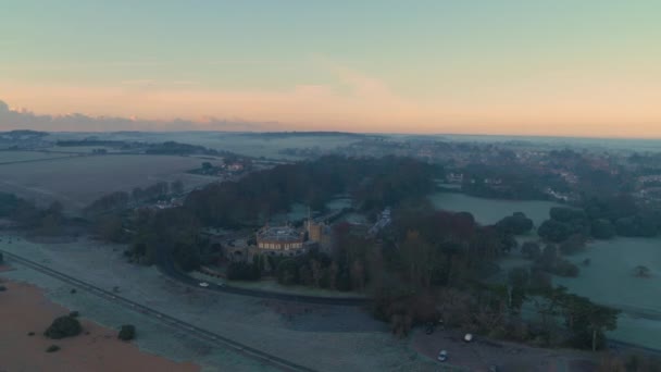 Veduta Aerea Walmer Castle Kent Inghilterra Ampio Poi Del Castello — Video Stock