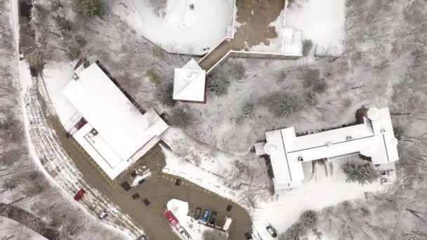 Cinematic Aerial View Historic Holy Hill — Wideo stockowe