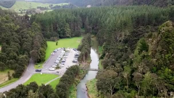 Shooting Hunua Falls Auckland New Zealand Using Dji Mavic Pro — Vídeo de Stock