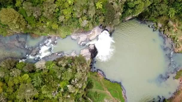 Shooting Hunua Falls Auckland New Zealand Using Dji Mavic Pro — Αρχείο Βίντεο