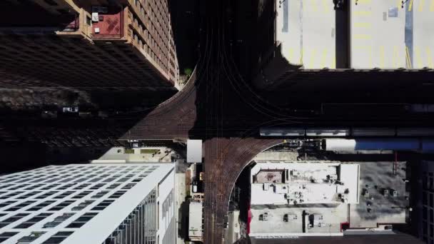 Cinematic Aerial Footage Chicago Illinois Usa — 图库视频影像