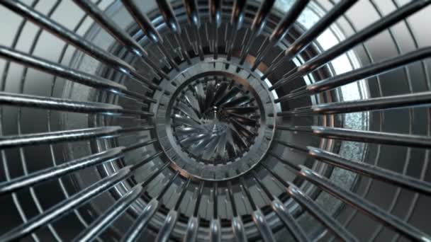 Abstract Rotor Engine Technology Parts — Videoclip de stoc