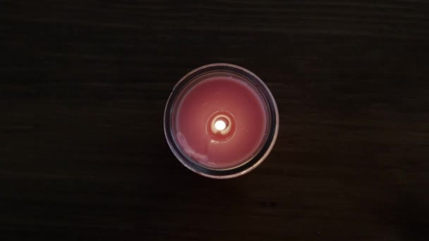 Flame Candle Dancing — Stok Video