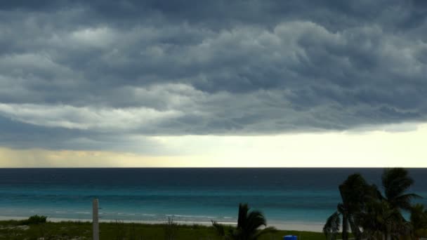 Beautiful Panorama Caribbean Sea Its Sandy Beaches Video Footage While — Wideo stockowe