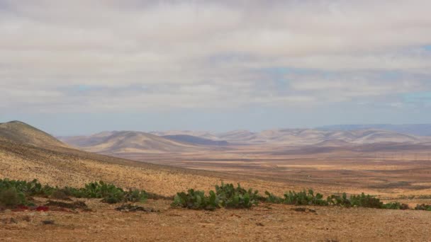 Timelapse Desert Landscape Clouds Morocco Static Shot Tripod — Vídeos de Stock