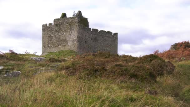 Castle Tioram Loch Moidart Close Shot — стоковое видео