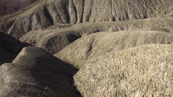 Panoramic View Mud Volcanoes Footage — Stok Video