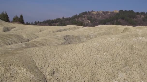 Панорамний Вид Грязьові Вулкани Кадри — стокове відео