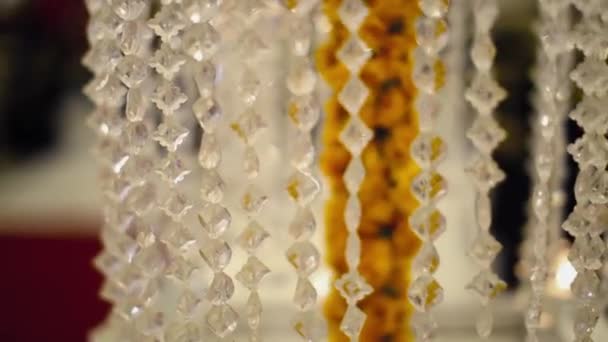 Plastic Crystal Wind Chime Home Decor — Stockvideo