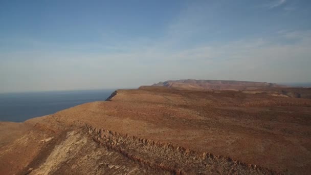 Légi Felvétel Partida Szigetről Espritu Santo Nemzeti Park Baja California — Stock videók