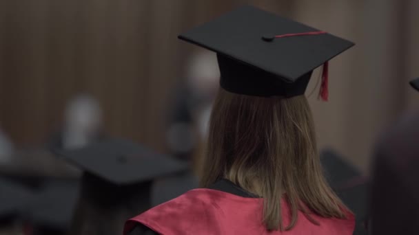 Video Backside Young Girl Who Graduated Uni She Dressed Black — Video
