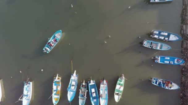 南下加利福尼亚Loreto湾国家海洋公园Loreto Marina的空中重要飞机被击中 — 图库视频影像