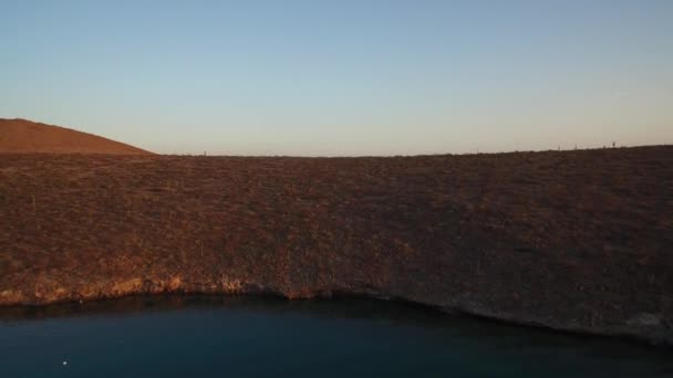 Luchtfoto Van Het Prachtige Landschap Van Het Schiereiland Baja California — Stockvideo