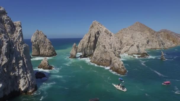 Luchtopname Van Boog Van Los Cabos Baja California Sur — Stockvideo