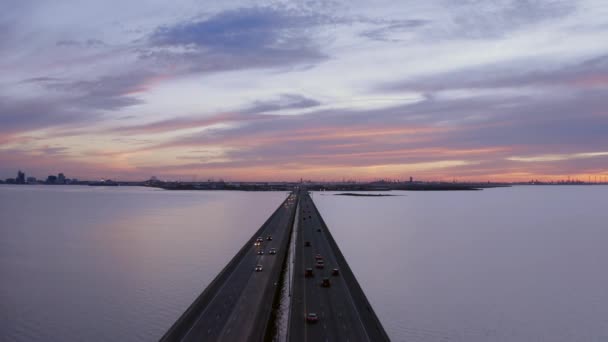 Puente Que Conecta Portland Con Corpus Christi Texas Durante Día — Vídeos de Stock