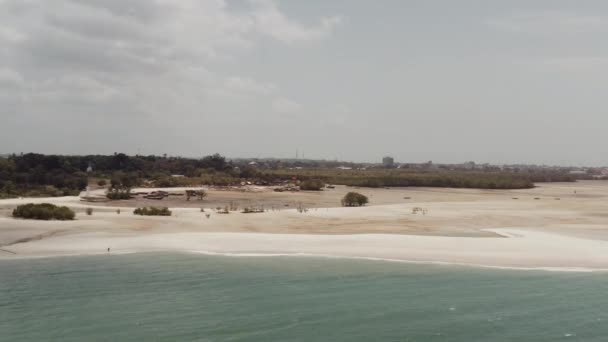 Vasta Spiaggia Aperta Vicino Stone Town Zanzibar Tanzania — Video Stock