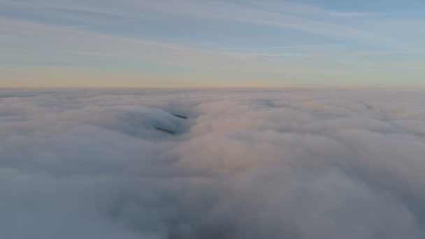 Dessus Nuage Des Couleurs Coucher Soleil Dans Les Montagnes Balkaniques — Video