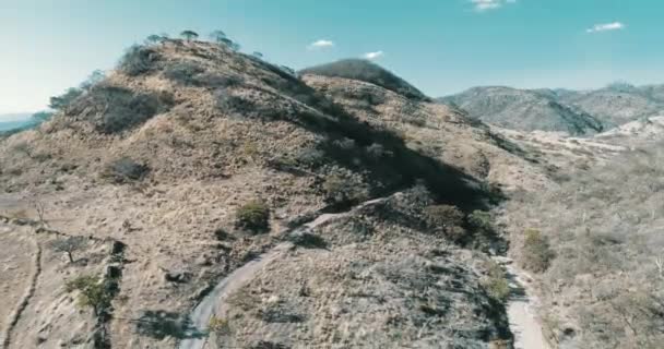 Flygfoto Landsväg Sierra Sinaloa — Stockvideo