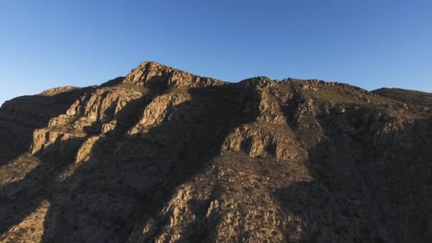 Letecký Dron Pořízený Při Západu Slunce Hor Národního Parku Peguin — Stock video