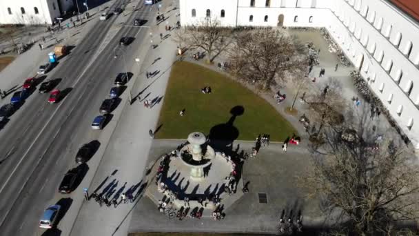 Fermata Dell Università Monaco Nel Centro Della Città — Video Stock