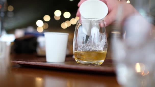 Whisky Tasting Whiskey Factory Japan — 图库视频影像