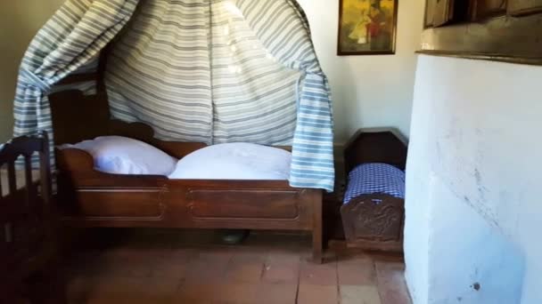 Una Cama Una Casa Del Siglo Xvi — Vídeos de Stock