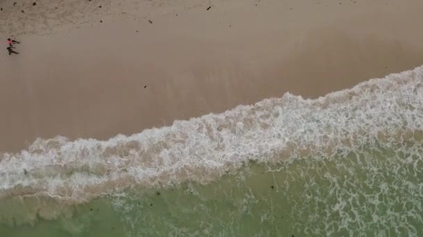 Duże Fale Miażdżące Brzegu Jednej Plaży Coco Dar Salaam Tanzania — Wideo stockowe
