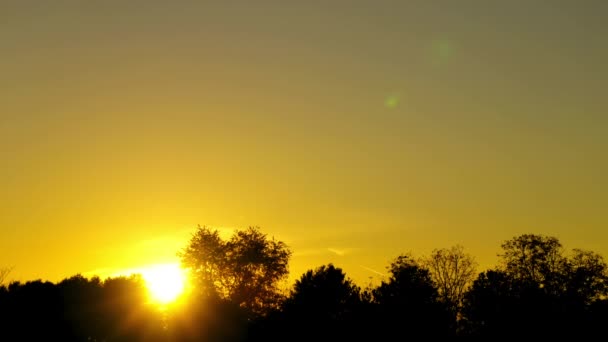 Colorful Time Lapse Shot Sun Setting — Vídeo de Stock