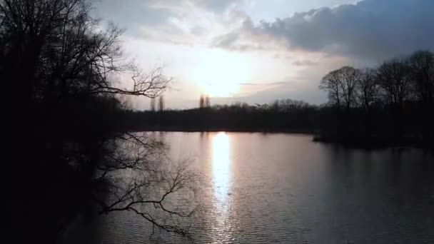 Munich Kleinhesseloher Lake Fotage — Vídeo de stock
