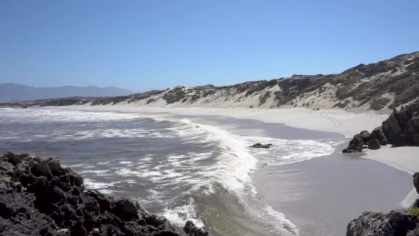 Lovely White Beach Dunes Nature Reserve South Africa — Stockvideo