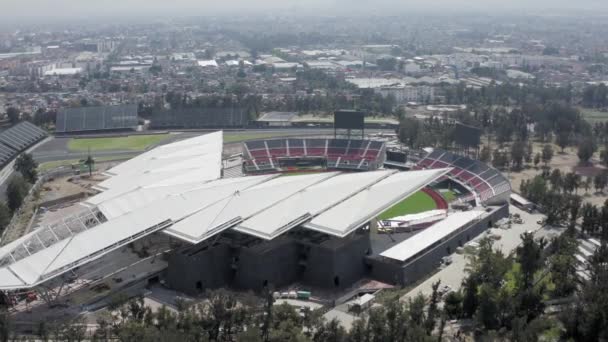 Diablos Rojos Csapat Alfredo Harp Helu Stadionjának Légi Pályája Mexikóvárosban — Stock videók