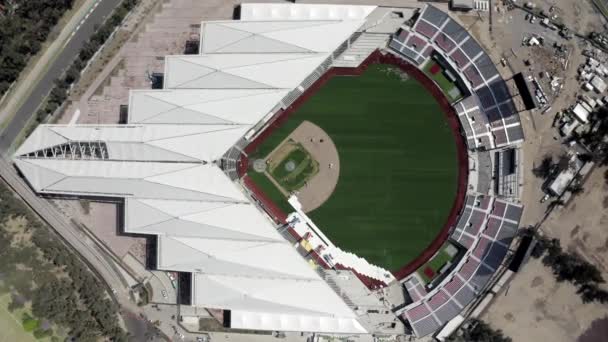Zdjęcia Lotnicze Nowego Stadionu Alfredo Harp Helu Drużyny Diablos Rojos — Wideo stockowe